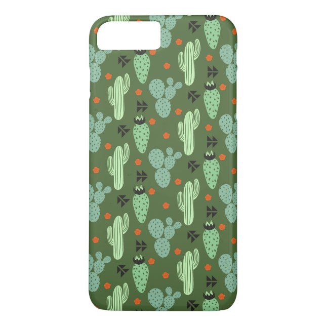 Abstract Hipster Cactus  Desert Pattern Case-Mate iPhone Case (Back)