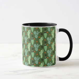 Abstract Hipster Cactus Desert Pattern Mug