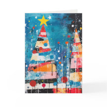 Abstract Holiday cards