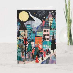 Abstract Holiday Design Card