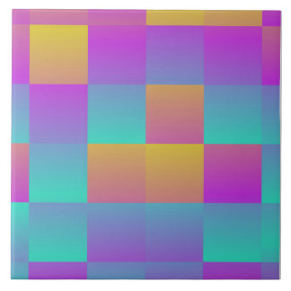 Abstract Holographic Colourful Gradient Colours Tile