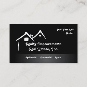Abstract Homes Real Estate Business Card