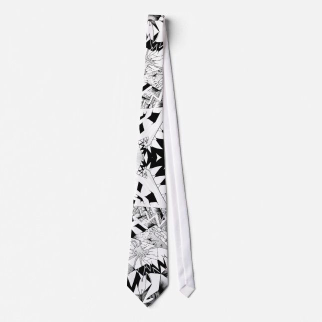 Abstract Horror Comic Art Tie (Front)