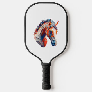 Abstract Horse Art A Colourful Twist on Wildlife I Pickleball Paddle