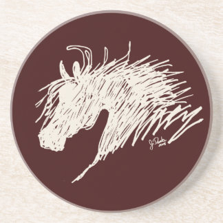 Abstract Horse Head art Coaster