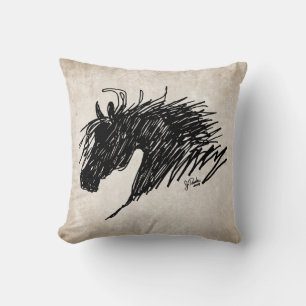 Abstract Horse Head art Cushion