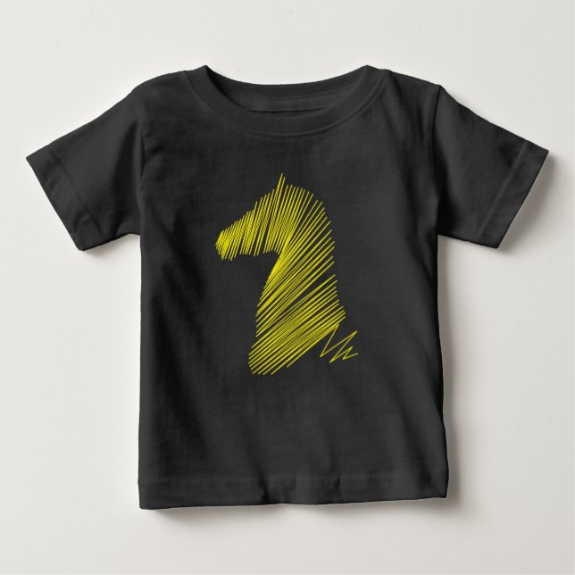 Abstract Horse Head – Minimalist Line Art Tee (Front)