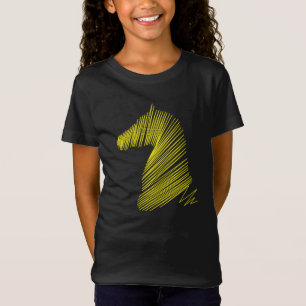 Abstract Horse Head – Minimalist Line Art Tee