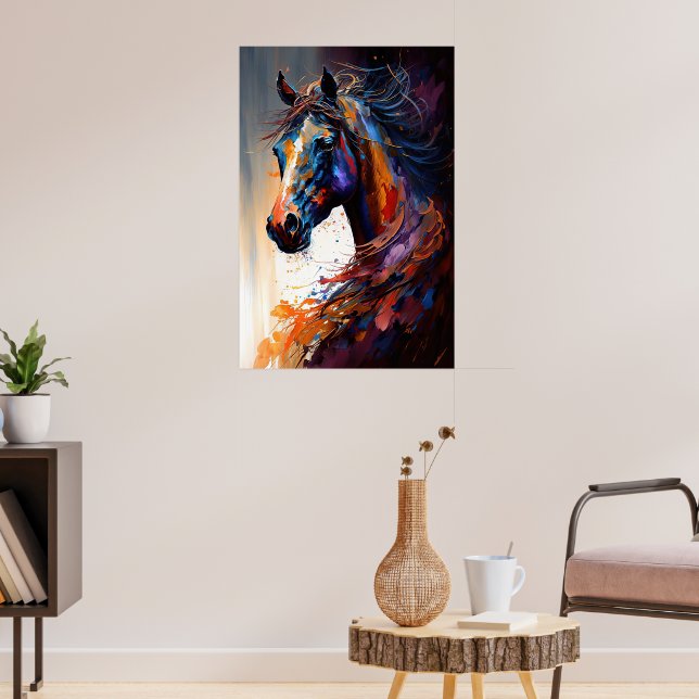 Abstract Horse Poster (Living Room 3)