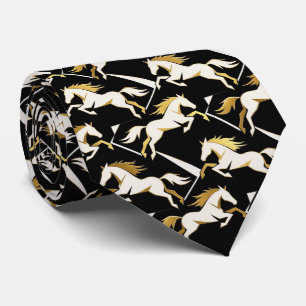 Abstract Horse Racing Derby Necktie
