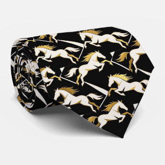 Abstract Horse Racing Derby Necktie