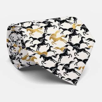 Abstract Horse Racing Derby Necktie