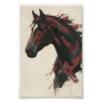 Abstract Horse Wall Art