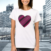 Abstract Hot Pink Pattern T-Shirt