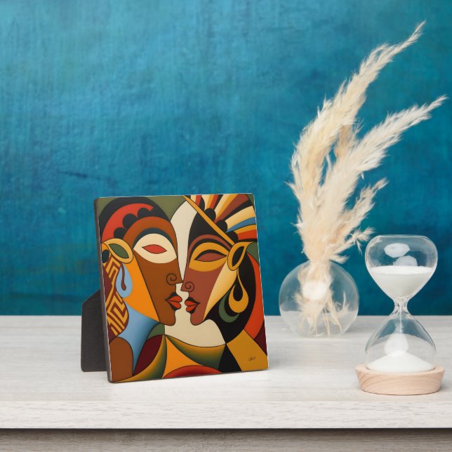 Abstract human design plaque (Insitu)