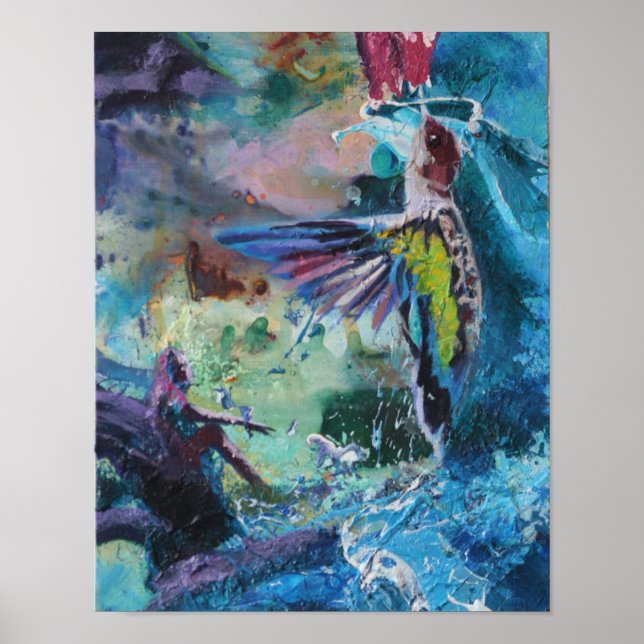 Abstract Hummer Poster (Front)