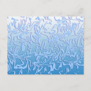 Abstract Icy Swirl Postcard