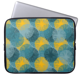 Abstract Ikat and boho style handcraft fabric patt Laptop Sleeve