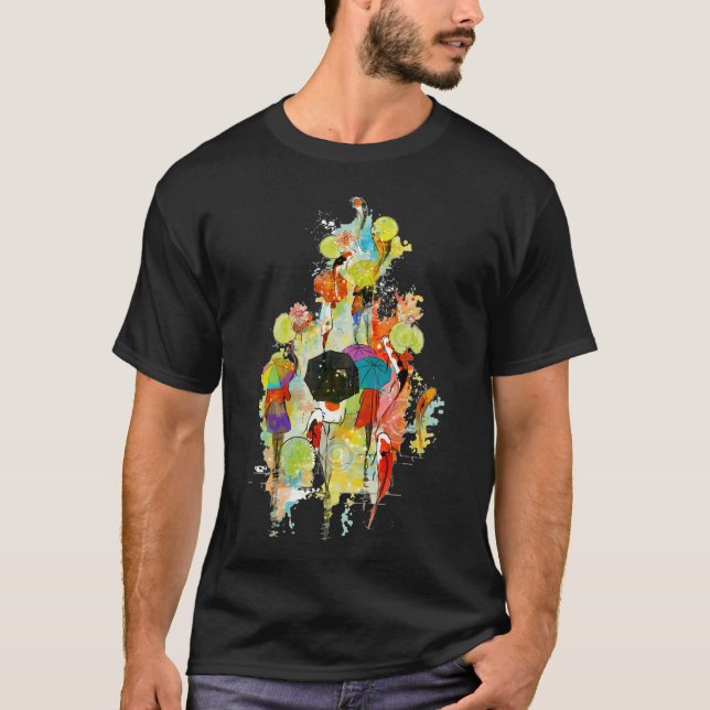 Abstract Illustration Fish Koi T-Shirt (Front)