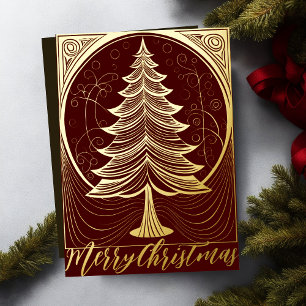 Abstract Illustration Merry Christmas Tree Theme