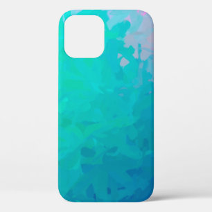 Abstract illustration of green Impressionist Impas iPhone 12 Case