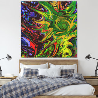 Abstract image entitled "Worlds arise" Canvas Print