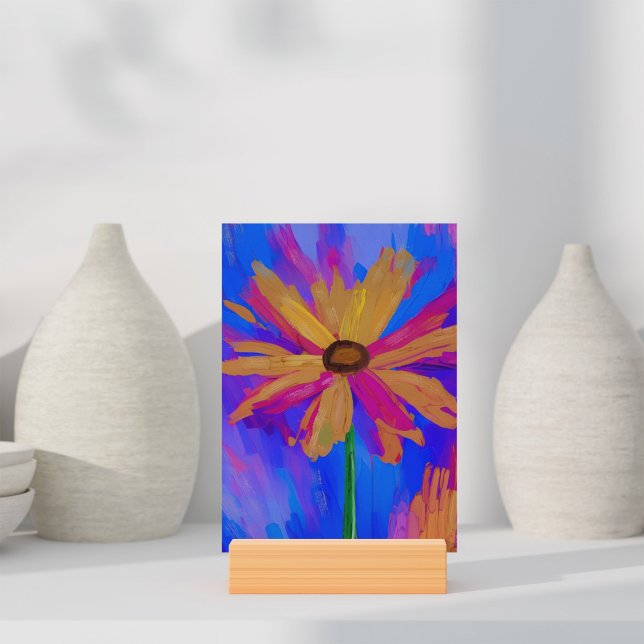 Abstract Impressionist Painting Postcard (Mockup)