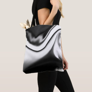 Abstract in Black and white Tote Bag