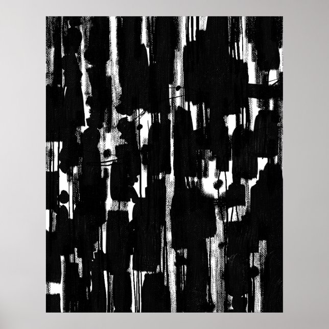 Abstract in Black Poster (Front)