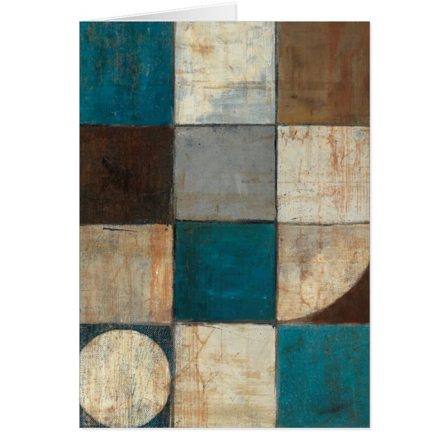 Abstract in Blue and Brown (Front)