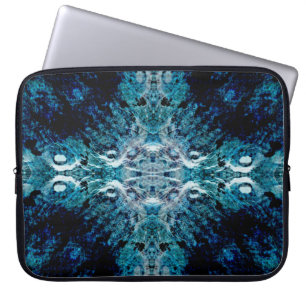 Abstract in Blue and Teal. Some soft edges. Laptop Sleeve