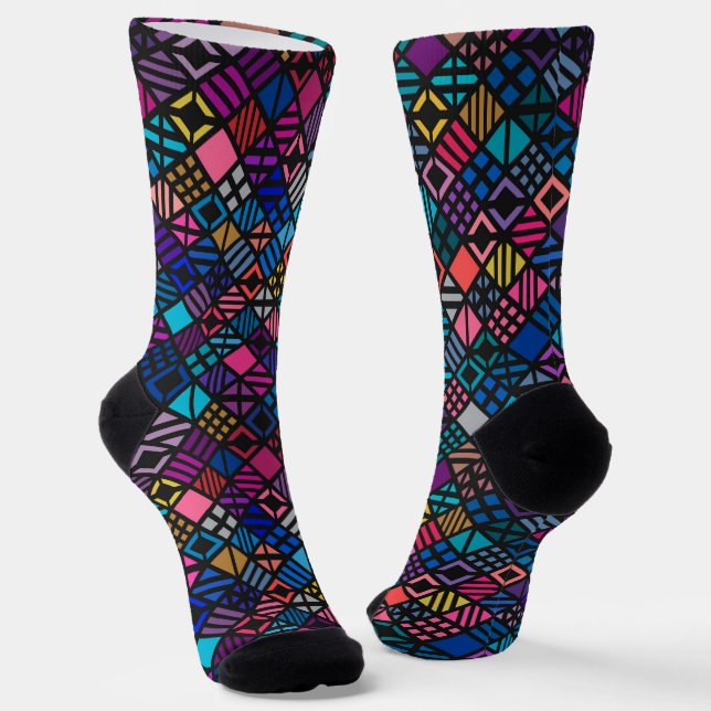 Abstract In Colour Socks (Angled)