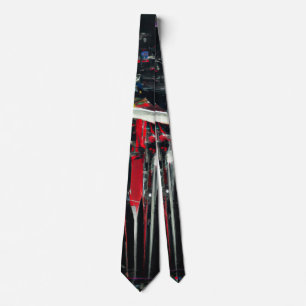 Abstract in dark colours tie