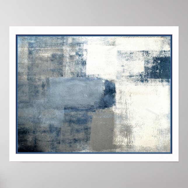 "Abstract in Denim" 16x20 Print (Front)