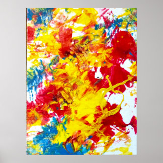 Abstract in Red Poster