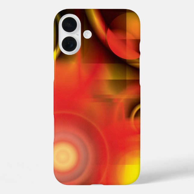 Abstract in Reds and Yellows Case-Mate iPhone Case (Back)