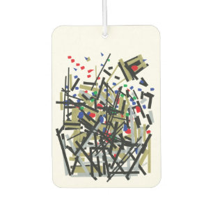 Abstract in Tape & Letterforms 1 Car Air Freshener