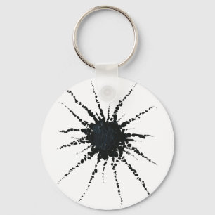 Abstract in Tape & Letterforms 3 Key Ring
