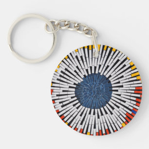 Abstract in Tape—Starburst Key Ring