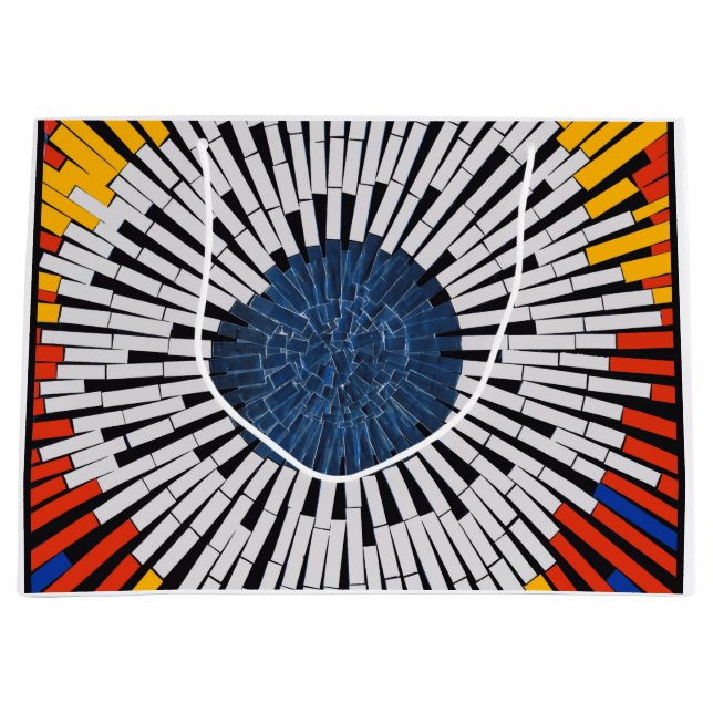 Abstract in Tape—Starburst Large Gift Bag (Front)