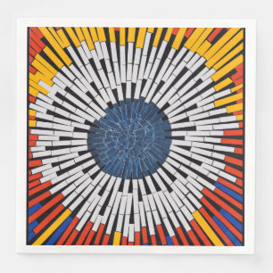 Abstract in Tape—Starburst Napkin