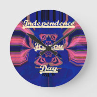 Abstract Independence Day Celebration Art