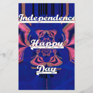 Abstract Independence Day Celebration Art Stationery