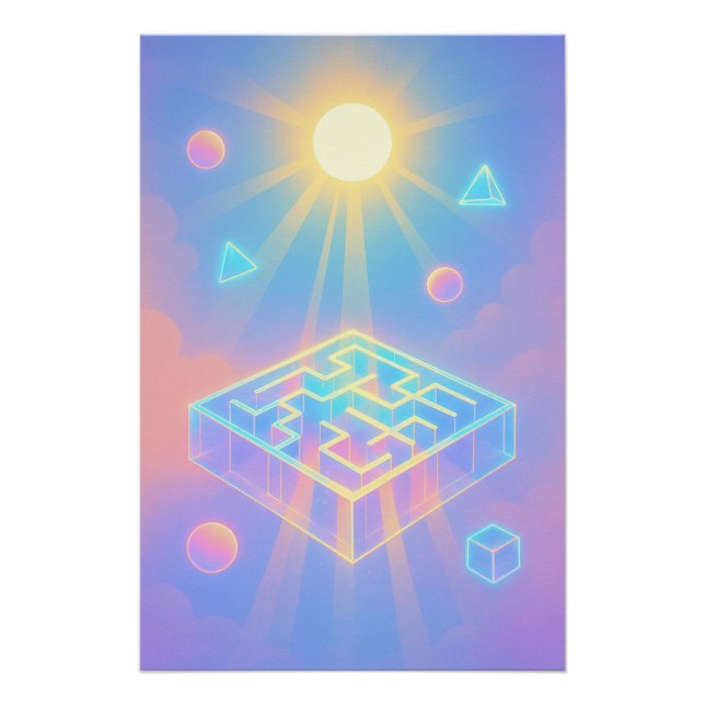 Abstract indie game 2025 poster (Front)