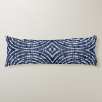 Abstract Indigo Blue Japanese Shibori Pattern