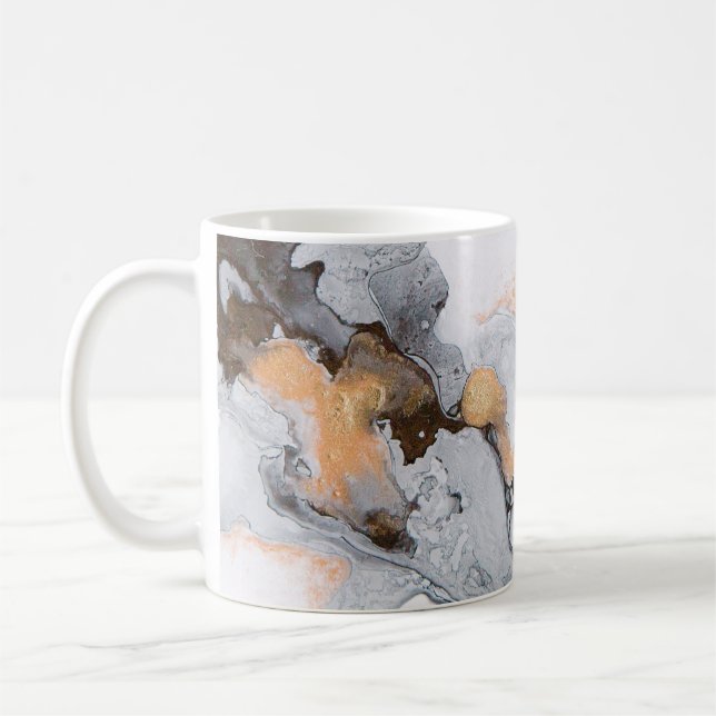 Abstract ink and acrylic background. Trend 2018. L Coffee Mug (Left)