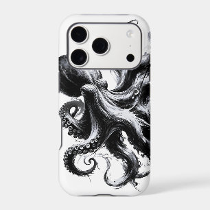 Abstract Ink Fluid Octopus Kraken