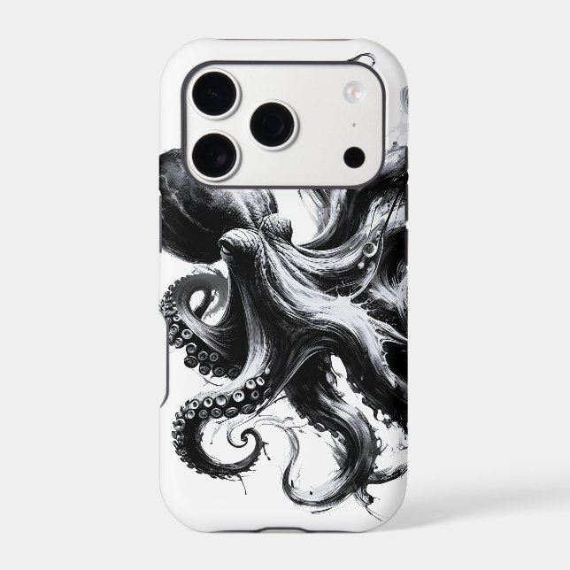 Abstract Ink Fluid Octopus Kraken (Back)
