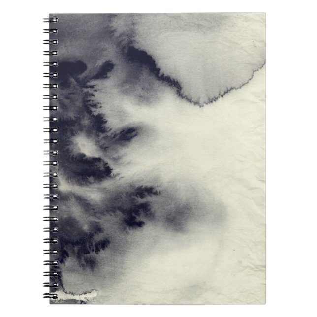 Abstract ink painting on grunge paper texture. notebook (Front)