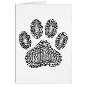 Abstract Ink Paw Print